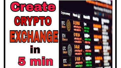 #Bitcoin Create Your own Crypto Currency Exchange in 5 min