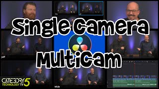 INCREDIBLE MultiCam Editing in DaVinci Resolve WITH ONE CAMERA!