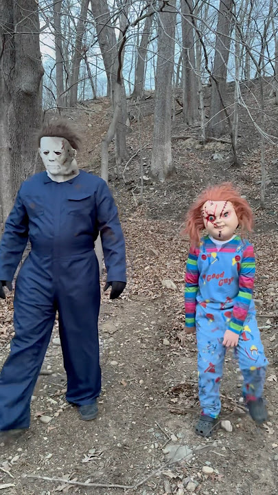 CHUCKY AND MICHAEL MYERS GOT ME!!! #chucky #chuckydoll #horror