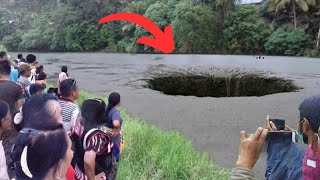 Fenomena Aneh Bulan Ramadhan! Lubang Misterius Tiba2 Muncul Menyedot Habis Air Sungai!