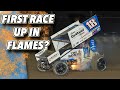 A fire and hectic night at kennedale speedway park first race of 2024