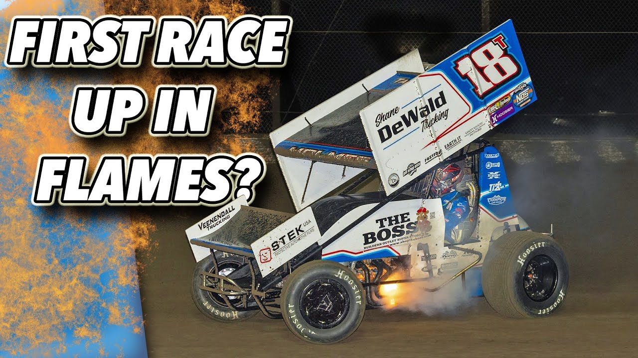 A FIRE And Hectic Night At Kennedale Speedway Park! (FIRST RACE OF 2024 ...