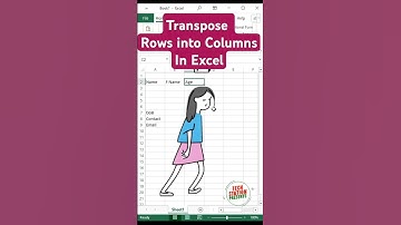 How to Transpose Rows to Columns in Excel Using TRANSPOSE Formula | Quick Excel Tip