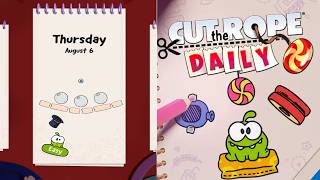 Cut the Rope Daily August 6 2026 Walkthrough 10 Stars