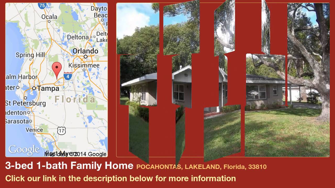 new homes in houston 3-bed 1-bath Family Home for Sale in Lakeland, Florida on florida-magic.com