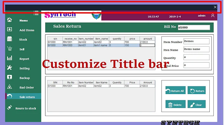 How create jframe custom title bar - remove jFrame default tittle bar