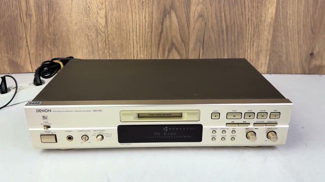 Denon DMD-800 MiniDisc Deck - YouTube