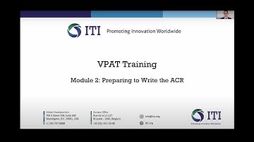 VPAT Training | Module 2: Preparing to Write the ACR