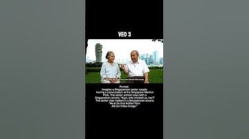 Google Veo 3 Prompt: Imagine a Singaporean senior couple having a conversation