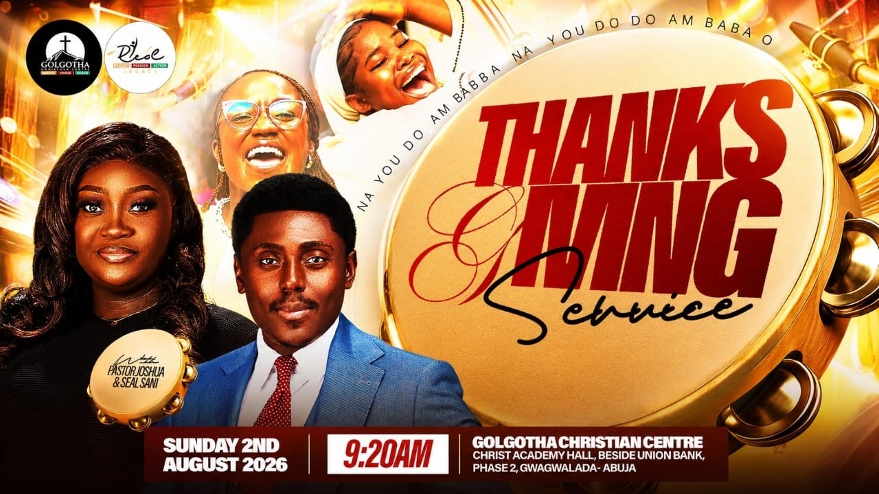 THANKSGIVING SERVICE 2026 AUGUST 2ND 2026