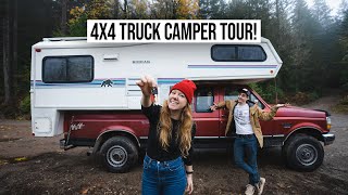 We Traded Our RV for a Vintage 4x4 Truck Camper!? 😍 FULL TOUR + Heading up to CANADA!