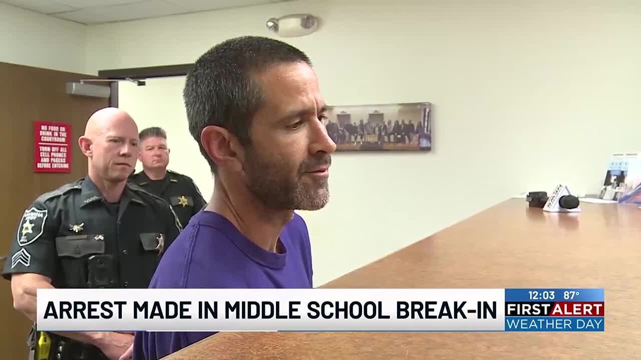 Arrest made in middle school break-in - YouTube