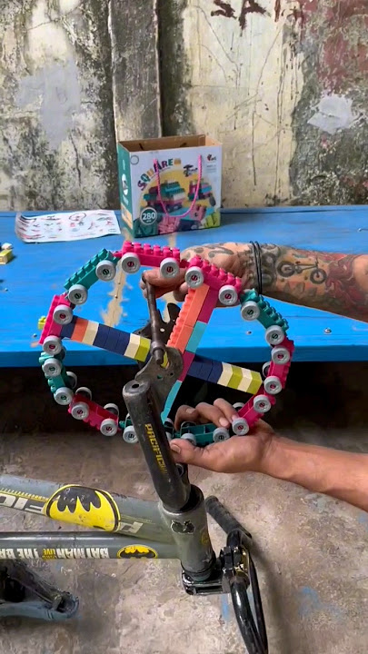 Eksperimen!! Modifikasi Sepeda Roda Lego Blocks