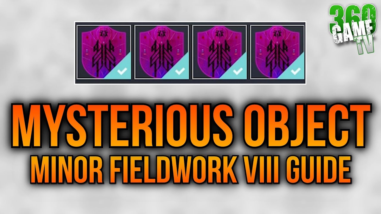 Minor Fieldwork VIII Mysterious Object Locations Guide - Destiny 2