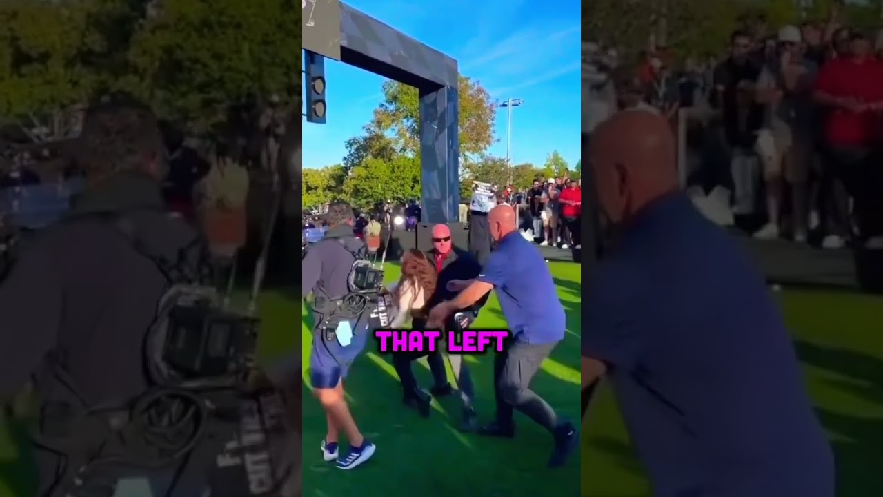 Bert Kreischer tackles PETA protester  