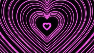 Heart Tunnel Loop | Pink Heart Background | Heart Overlay Full HD