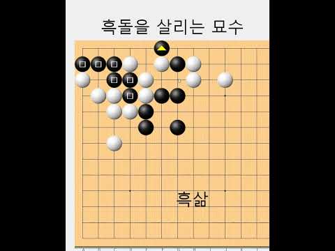 흑을살리는 실전절묘한 맥점 - 바둑사활[실전사활] #바둑배우기