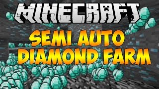 Minecraft 1.11: Semi Automatic Diamond Farm Chunk Regeneration Quarry