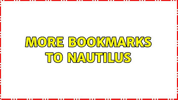 Ubuntu: More bookmarks to Nautilus