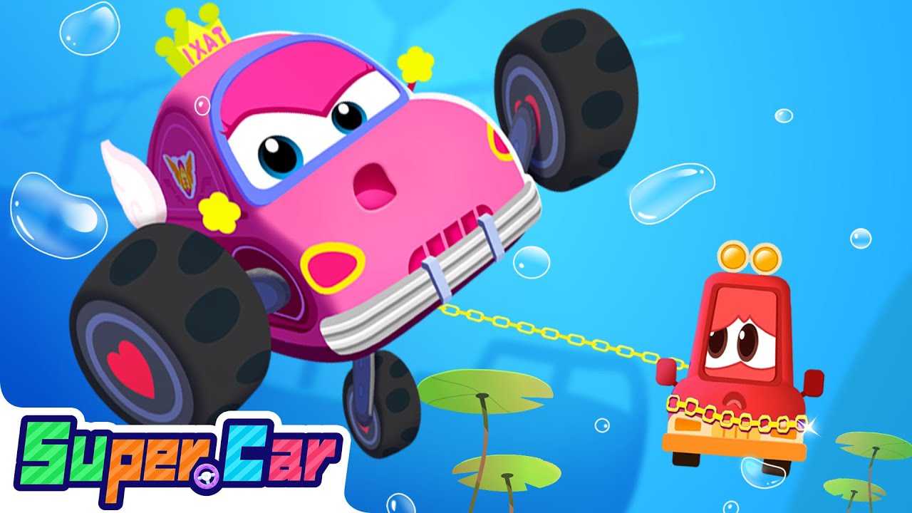 Underwater Rescue | Rescue Car Cartoon | Funny Kids Cartoons | Super ...