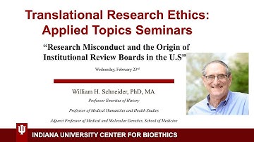 TREATs Talk: Research Misconduct and the Origin of Institutional Review Boards in the U.S