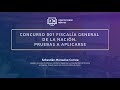 Concurso 001 Fiscalía General de la Nación  Pruebas a aplicarse