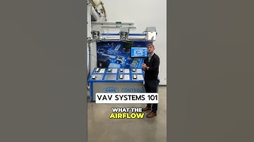 This is how a commercial HVAC VAV system works. VAV boxes, controls, static pressure sensor