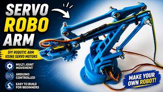 Simple Robotic Arm Using Servo Motors | Beginner Arduino Project