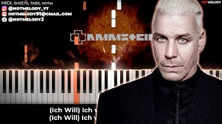 Rammstein - Ich Will piano