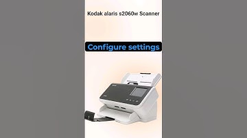 Kodak alaris s2060w Scanner settings Configure