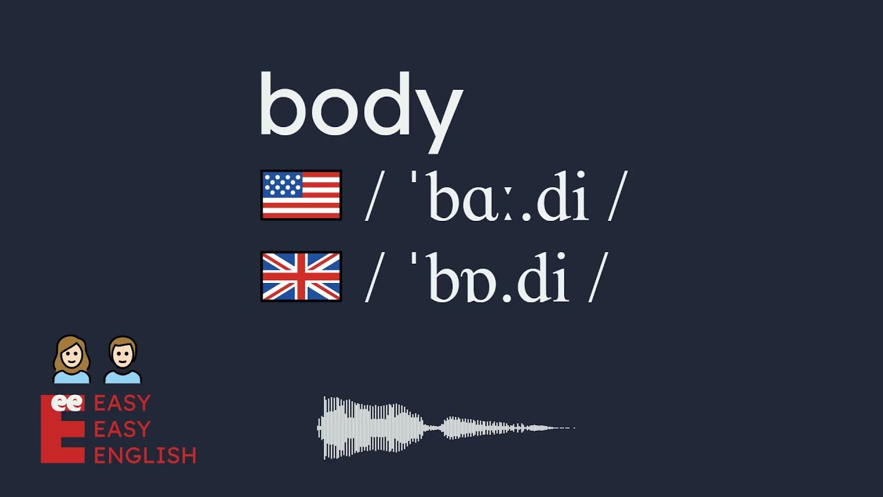 How to pronounce body? US English UK English IPA Audio Waveform 👩👨 How