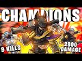 CHAMPIONS?! BANGALORE 9 KILLS 2800 DAMAGE! | Apex Legends