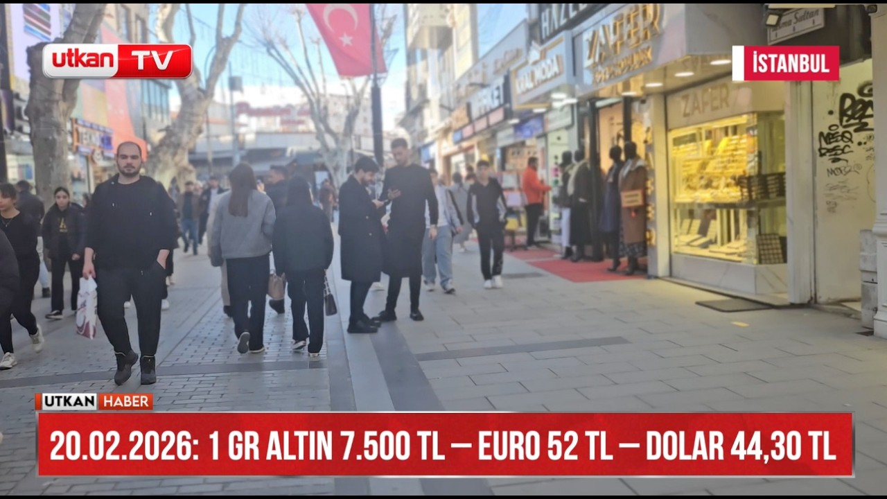 20 Şubat 2026 | 1 Gram altın 7.500 TL – Euro 52 TL – Dolar 44,30 TL