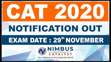 CAT 2020 Notification || Date of Exam || Syllabus || Eligibility || MBA CAT Admission Process