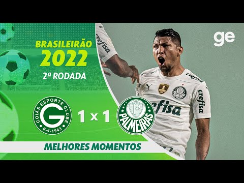 GOIÁS 1 X 1 PALMEIRAS | MELHORES MOMENTOS | 2ª RODADA BRASILEIRÃO 2022 | ge.globo
