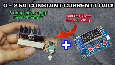 Constant Current Load Addition to ZB2L3 Battery Capacity Tester using only 5 Parts!!! #battery