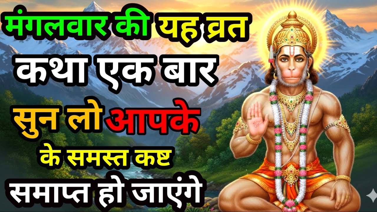 मंगलवार व्रत की यह कथा सुन ली तो संकट खुद भाग जाएंगे | हनुमान जी की दिव्य कथा