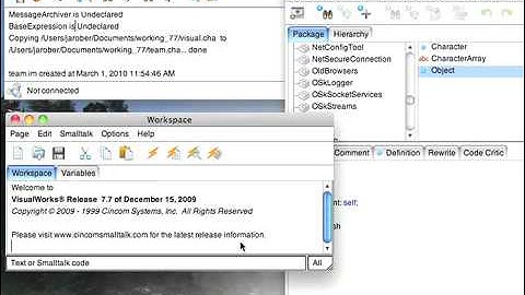 Tutorial: VisualWorks Core Libraries - Simpler Transcript Reporting