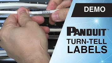 Panduit Turn-Tell Cable Labels Demo