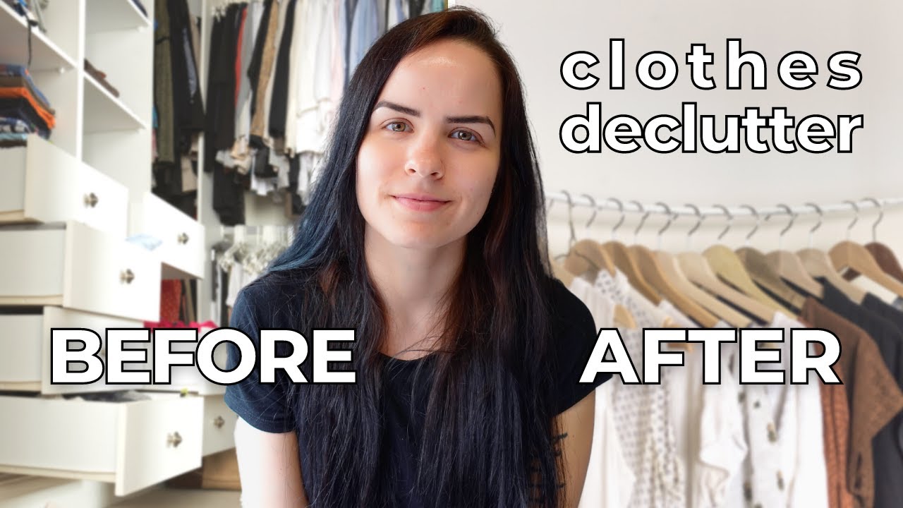 Closet Declutter: Before and After (minimalism) - YouTube