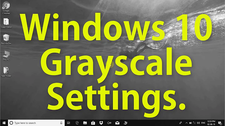 Grayscale Mode Color Settings Windows 10 | Turn on/off Grayscale Color in Windows 10