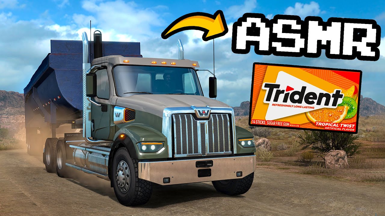 ASMR American Truck Simulator Whispered Gameplay | ASMR GAMING - YouTube