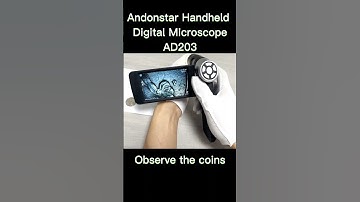 Andonstar Handheld digital microscope AD203 to observe the coins.#coincollection  #coins