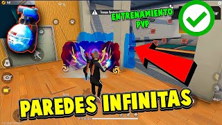 ✅COMO TENER PAREDES GLOO INFINITAS EN ENTRENAMIENTO FREE FIRE (Practica PVP)*WinnerMax