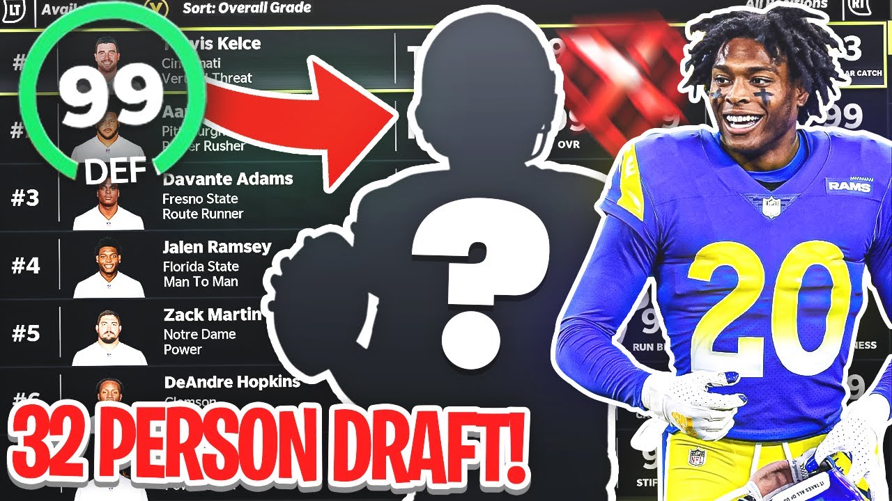 I Drafted The BEST Defense in my 32 Person Fantasy Draft! Madden 22