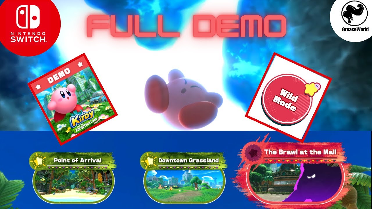 Kirby and the forgotten land FULL DEMO Wild Mode gameplay