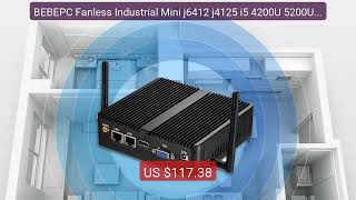 BEBEPC Fanless Industrial Mini j6412 j4125 i5 4200U 5200U Dual... — Best Buy 2026 | Great Quality!