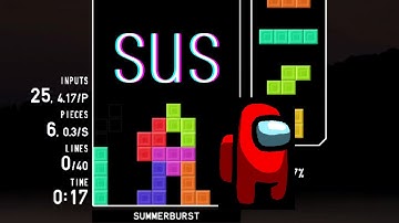 Tetris Among Us Opener into a Perfect Clear