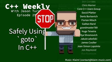 C++ Weekly - Ep 292 - Safely Using `goto` In C++