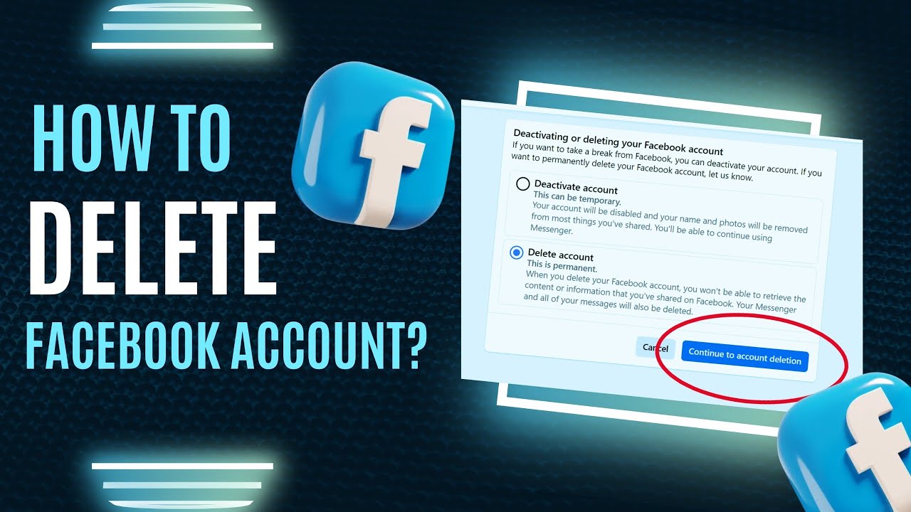 How to Delete a Facebook Account Permanently | Step-by-Step Guide - YouTube